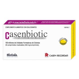 CASENBIOTIC LIMON 30 COMPRIMIDOS