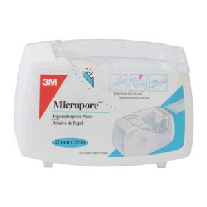MICROPORE BLANCO 7,5MX2,5CM PAPEL PORTA