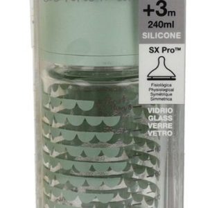 BIBERON VIDRIO BOCA ANCHA TETINA REDONDA SUAVINE