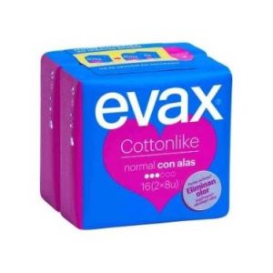 COMPRESAS EVAX COTTONLIKE NORMAL 16U