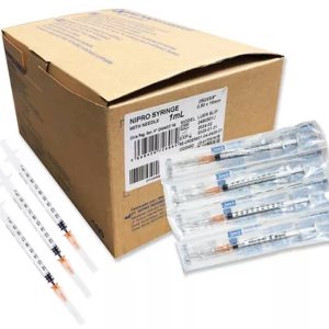 JERINGA C/A SEPARABLE PIC 100 UNIDADES 1 ml G25 0,5 x 16 mm