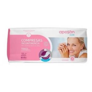 COMPRESA INC ORINA LIGERA APOSAN NORMAL 18 U