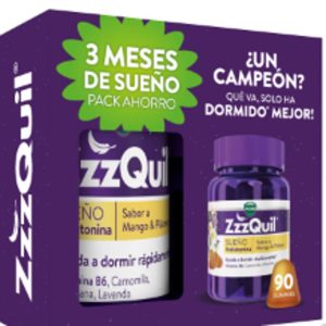 ZZZQUIL NATURA 90 GUMMIES SABOR MANGO & PLATANO PACK