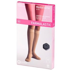 MEDIA CORTA (A-D) COMP NORMAL FARMALASTIC NEGRA