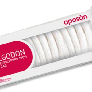 ALGODON ZIG-ZAG PURO APOSAN 1 PAQUETE 50 g